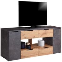 Masă pentru televizor Bernd - gri, Modern, material pe bază de lemn (180/70/40cm) - Modern Living