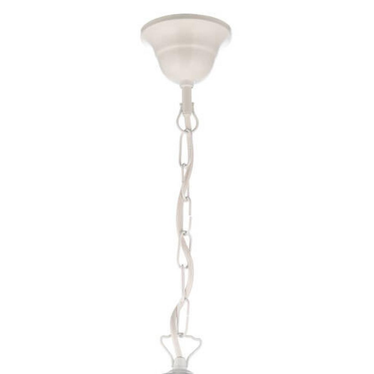 Kinderhängeleuchte Butterfly Weiß/Pink max. 6 Watt - Pink/Weiß, Basics, Glas/Metall (70/80cm)