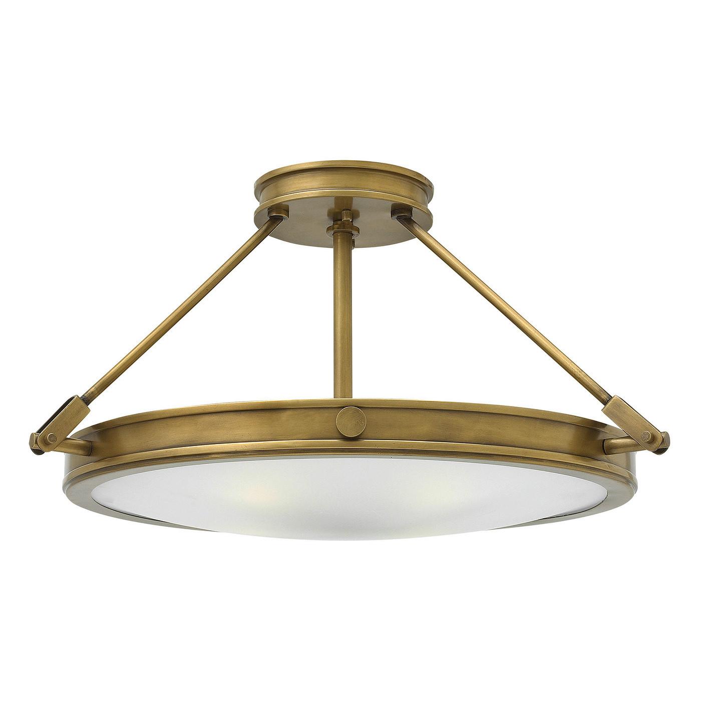 Stropna Svjetiljka Collier Boja Mjeda - boje mjeda, Konvencionalno, staklo/metal (55.9/29.3cm)
