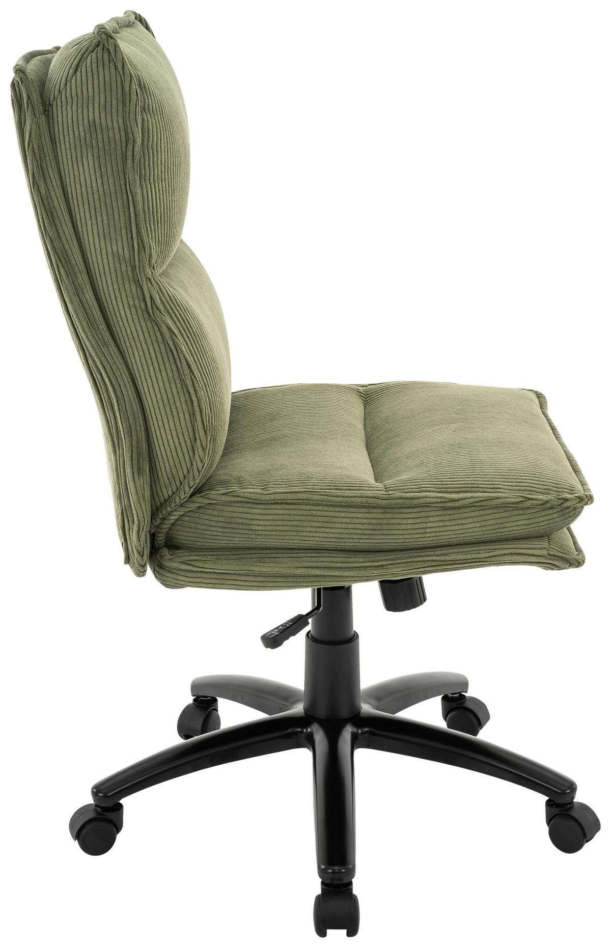 Drehstuhl Bronx Grün/Schwarz - Schwarz/Grün, MODERN, Kunststoff/Textil (53/99-109/67cm) - Mömax