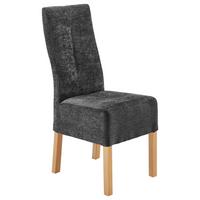 Stuhl Sheldon in Anthrazit - Eichefarben/Anthrazit, Basics, Holz/Textil (44/103/63cm) - Zandiara