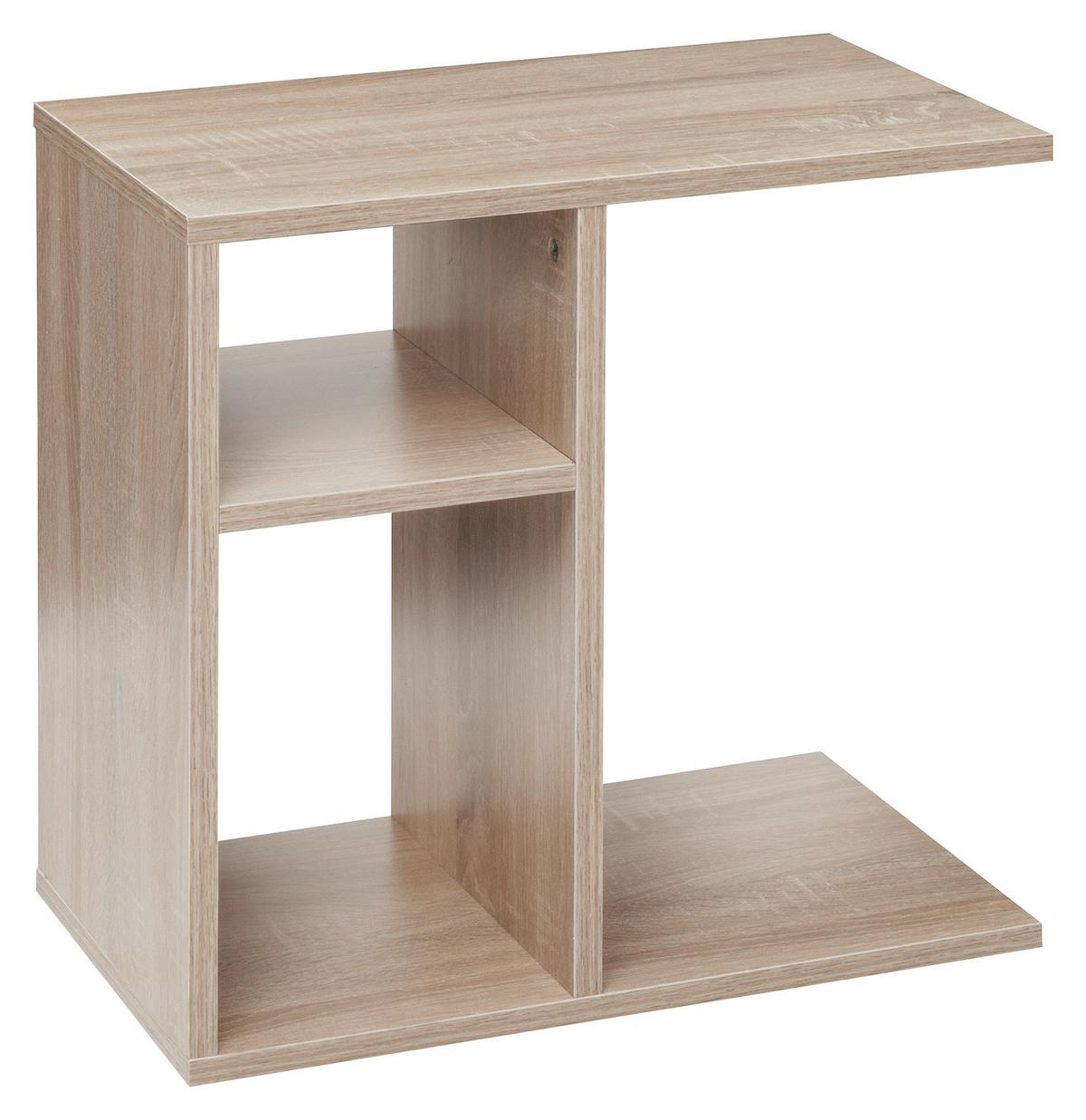 Mizica Milo - hrast sonoma, Design, leseni material (50/30/50cm) - MID.YOU