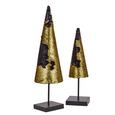 Dekobaum Katy Schwarz/gold - Goldfarben/Schwarz, Metall (10,5/10,5/41cm) - Mömax modern living