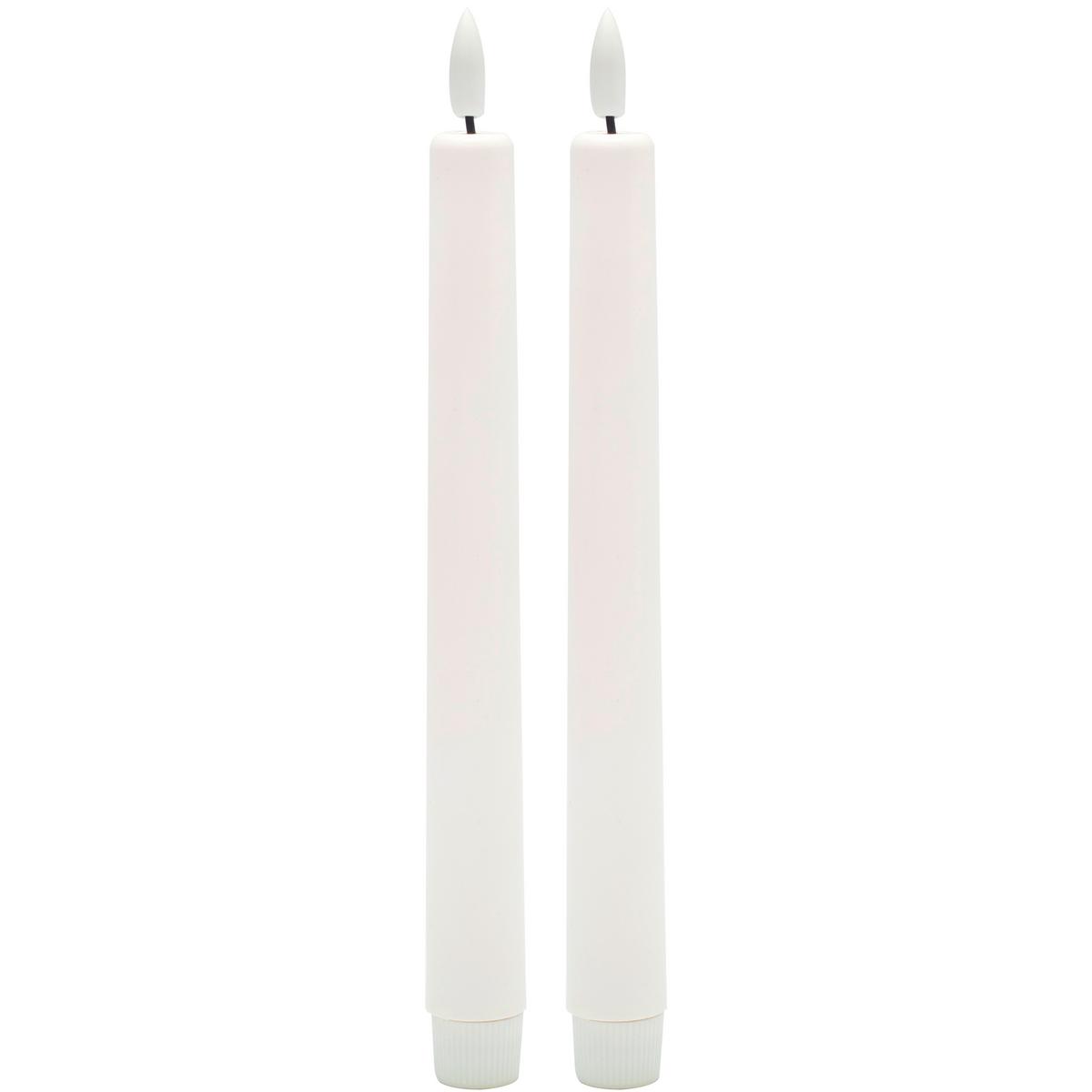 Stabkerze Rina Weiss, 2er Set - Weiss (2,2/22cm) - Mömax