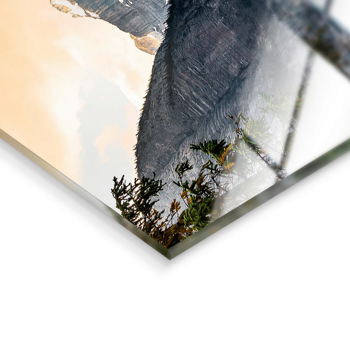 Glasbild Multicolor ca. 120x80cm - Multicolor, Basics, Glas/Papier (120/80cm)