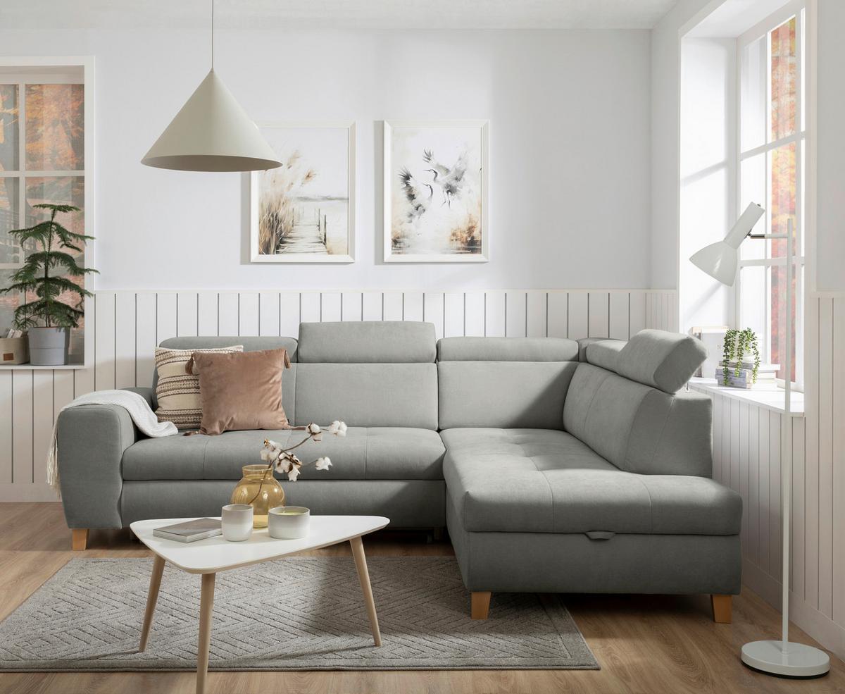 Coltar LUGO - gri, Modern, plastic/lemn (266/98/205cm) - Mömax