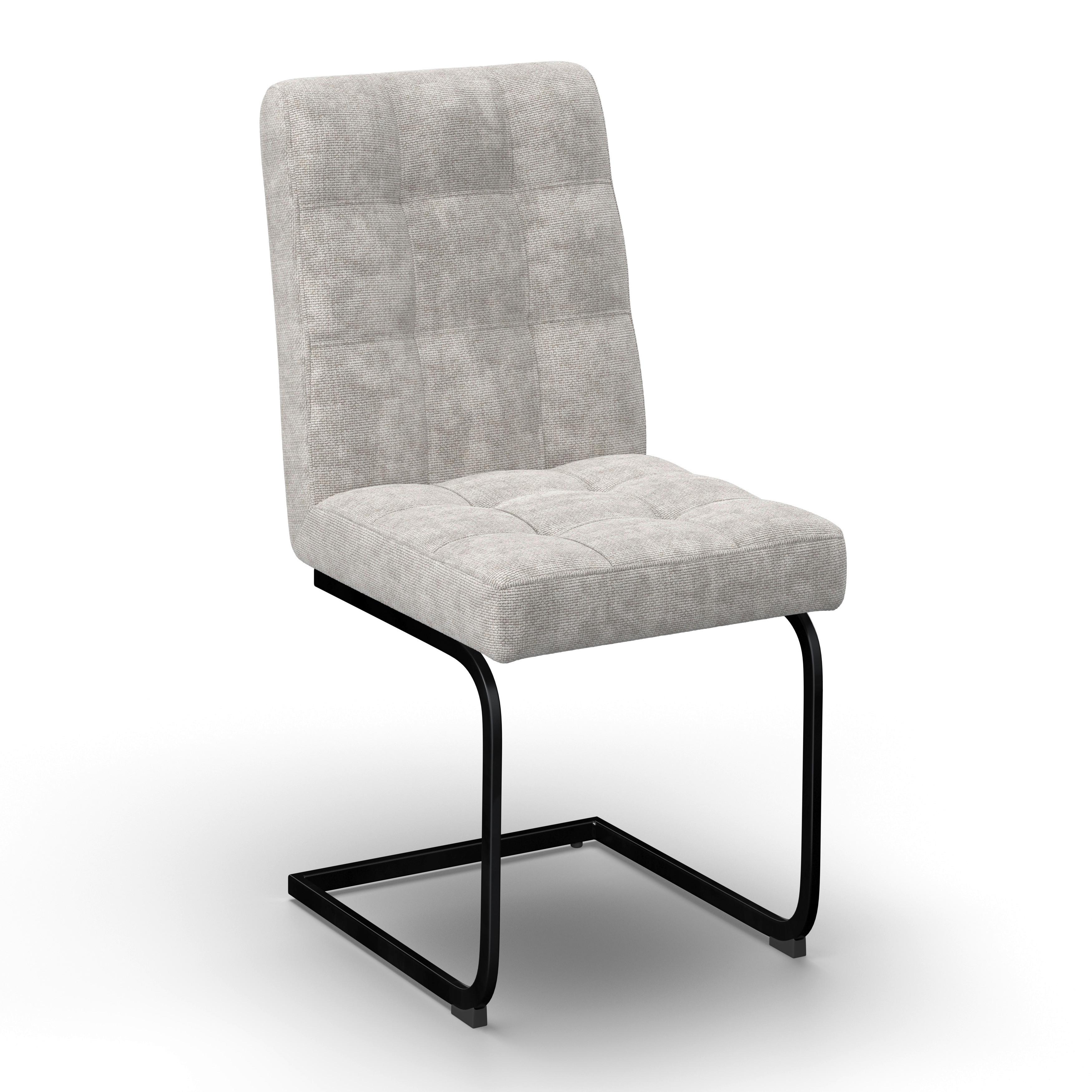 SVIKTSTOL NOVA - ljusgrå/svart, Modern, metall/trä (46/97/62cm) - Bessagi Home