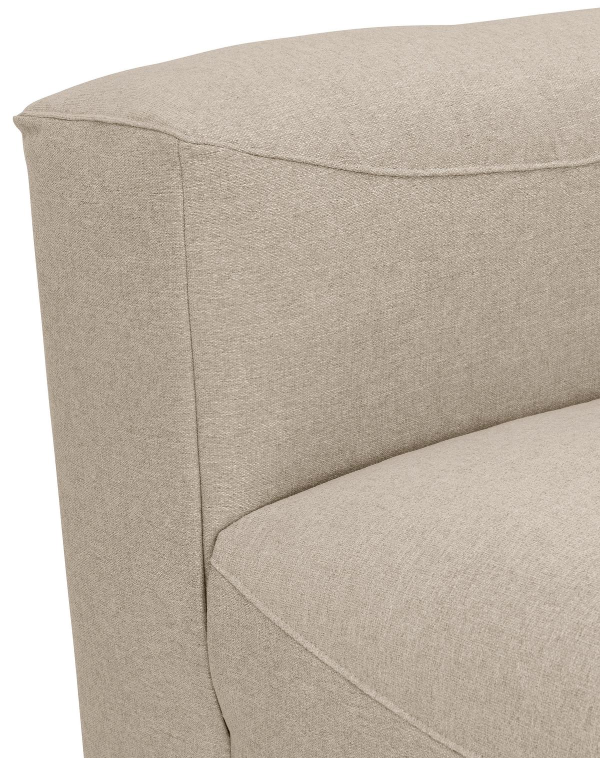 WOHNLANDSCHAFT LENA - Creme, Design, Kunststoff/Textil (250/350/235cm) - Max Winzer