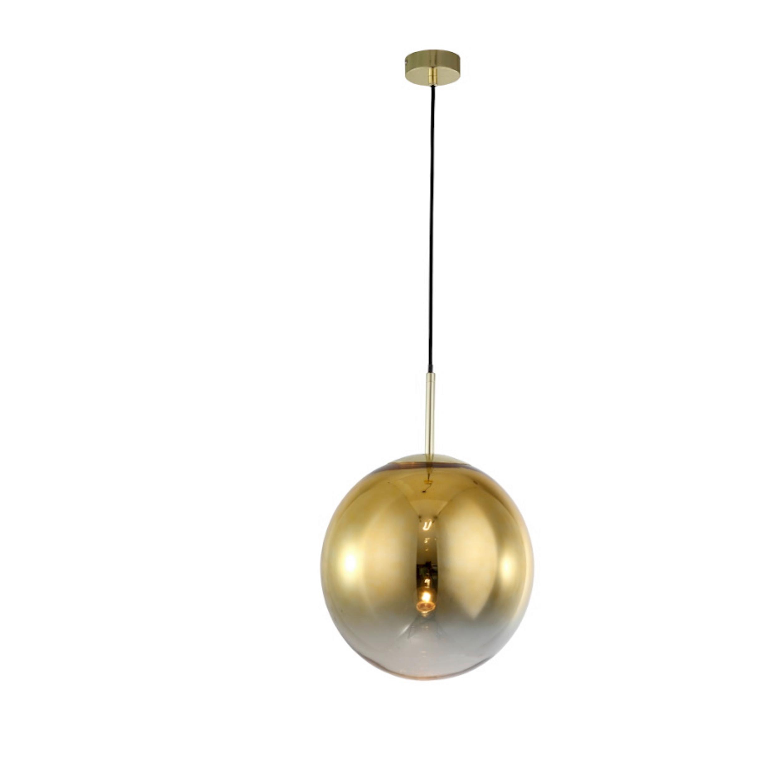 Hängeleuchte Lp-28447/1p_palla - Goldfarben, Konventionell, Glas (30/150/30cm)