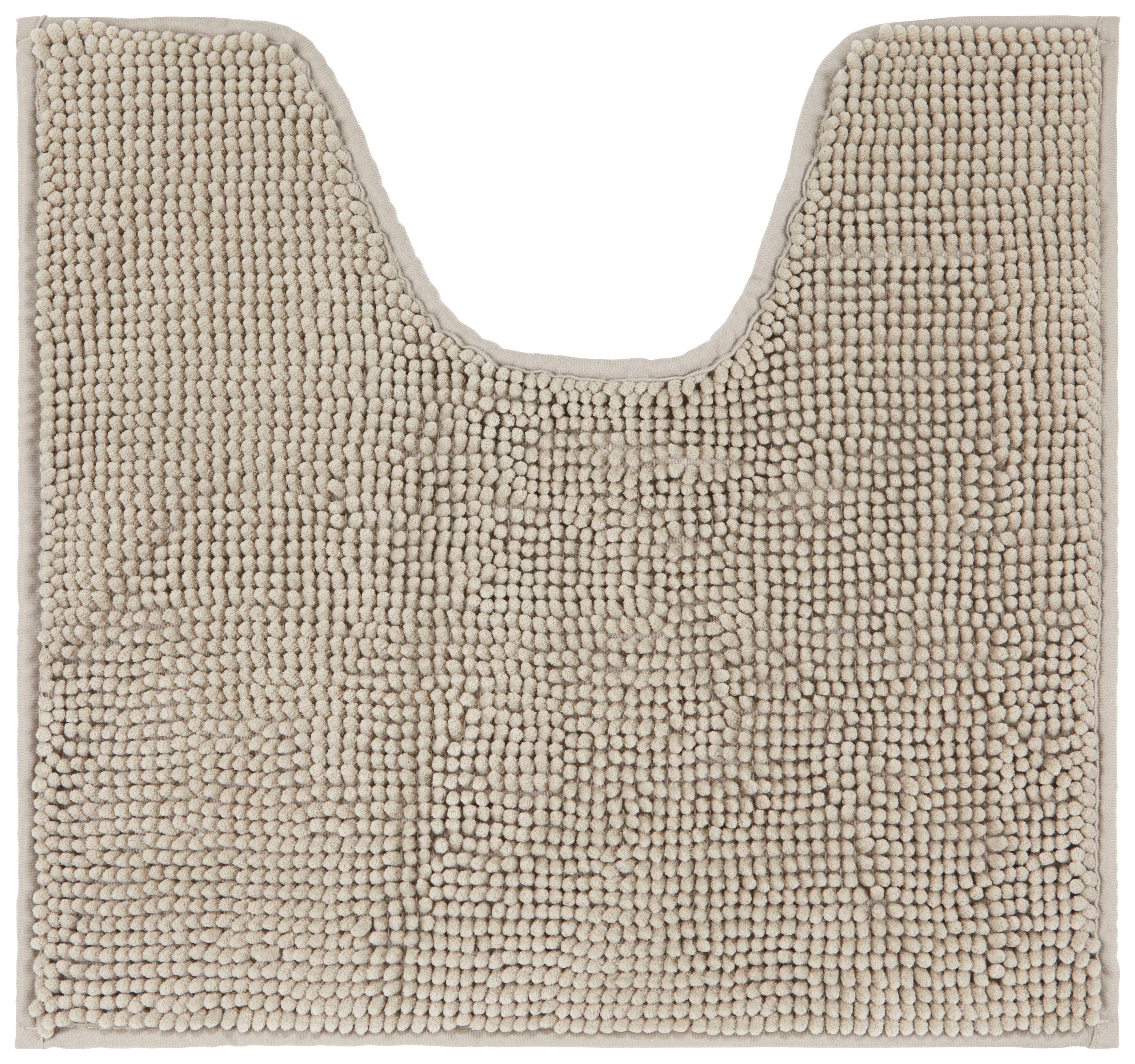 WC-Vorleger Nelly in Taupe ca. 50x50cm - Taupe, Textil (50/50cm) - Modern Living