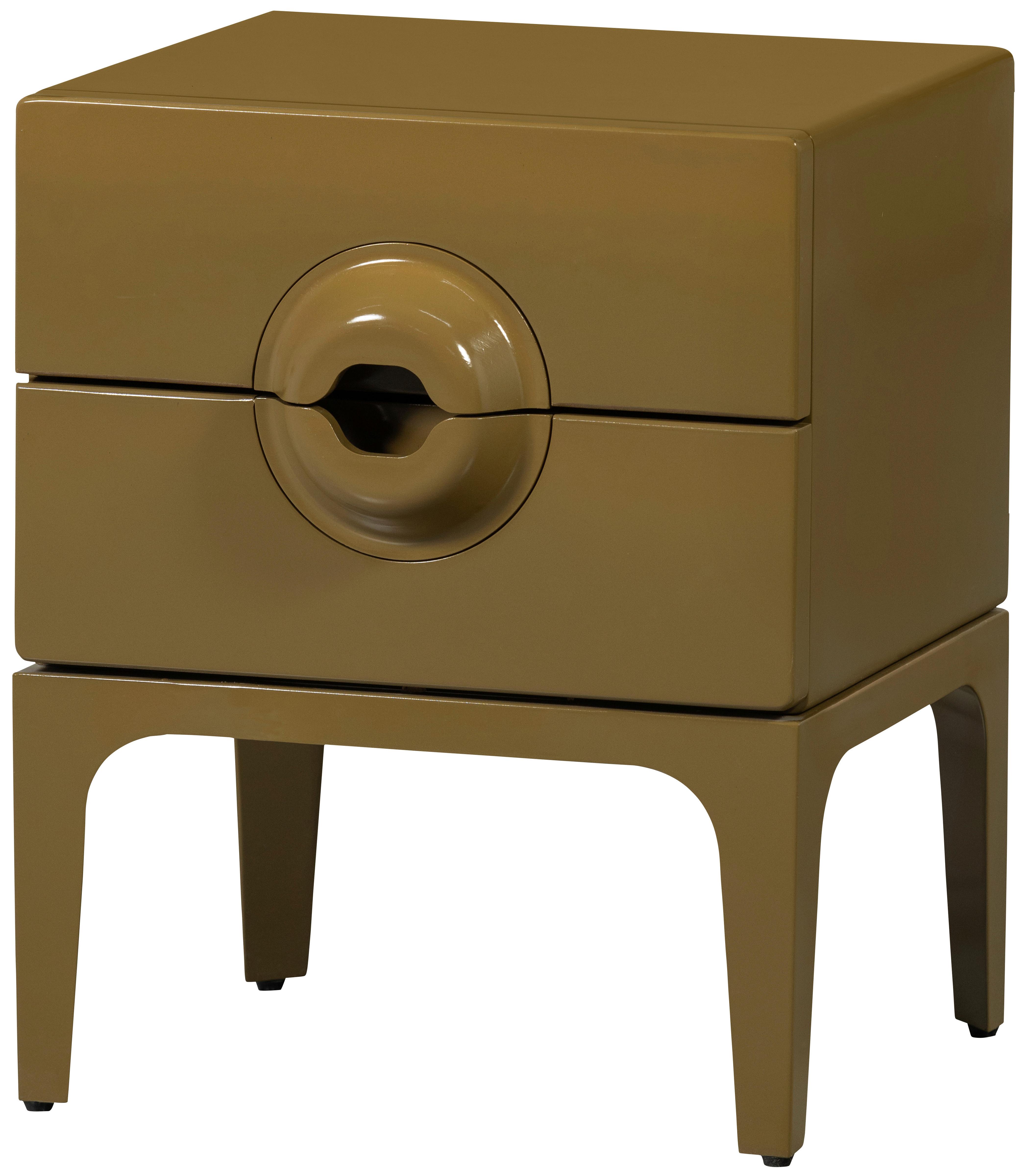 Kommode Merge Honig B: 44cm - Honig, Design, Holz/Metall (44/57/45cm) - Livetastic
