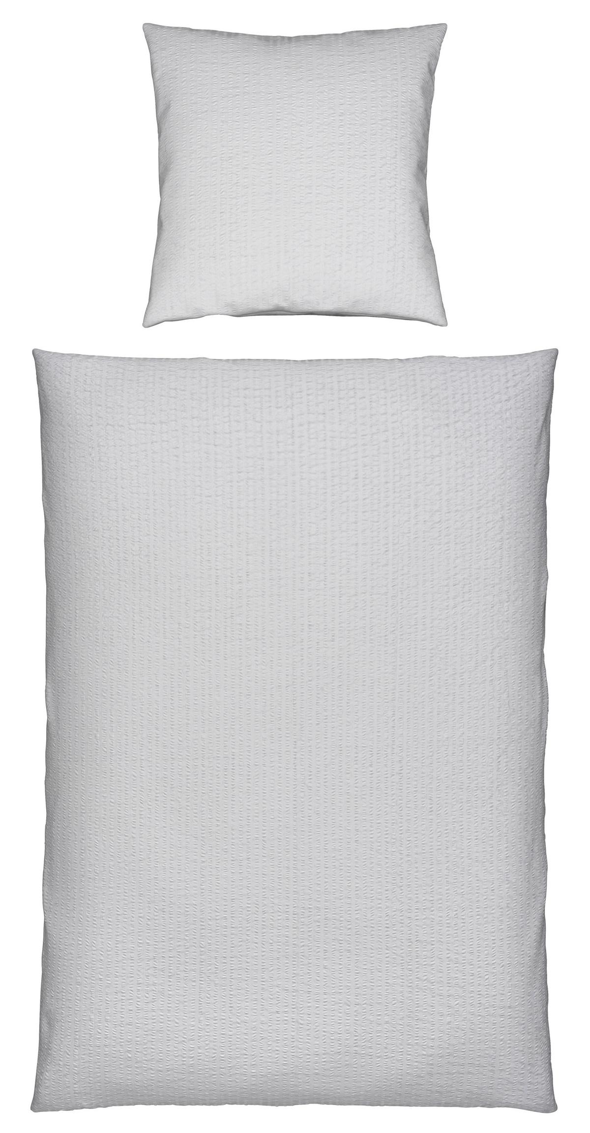 Bettwäsche Gisela Hellgrau ca. 135x200cm - Hellgrau, Textil (135/200cm) - Modern Living