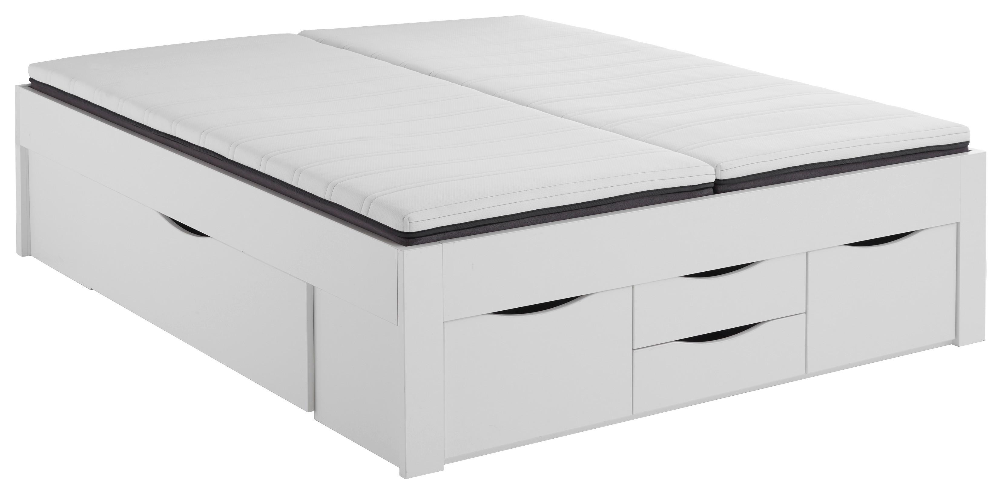 Krevet S Prostor. Za Odlaganje Noah - bijela, Konvencionalno, drvni materijal (180/200cm) - Modern Living