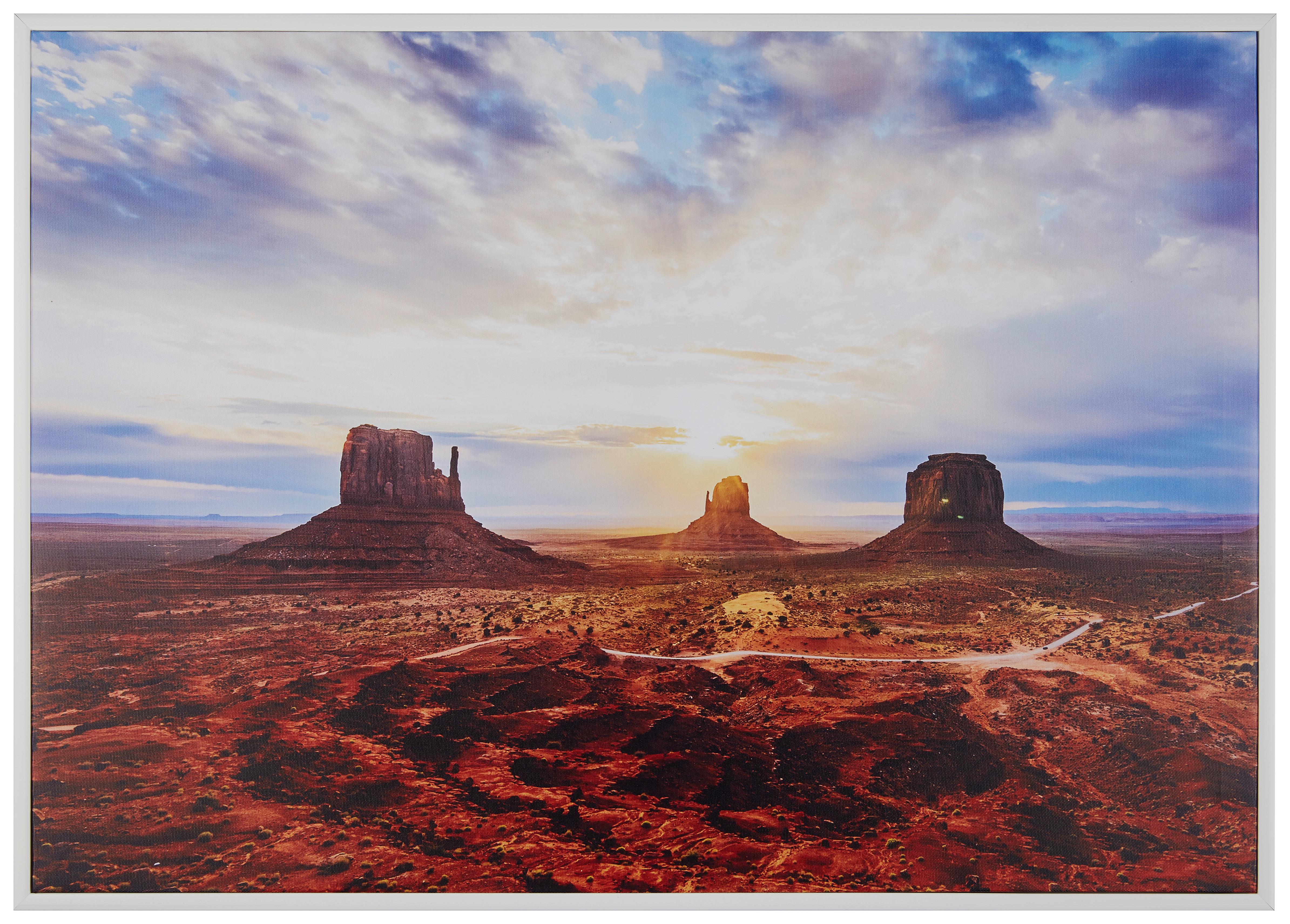 Vászonkép Kb. 50/70cm Liam - többszínű/fehér, műanyag/faalapú anyag (70/50cm) - Modern Living