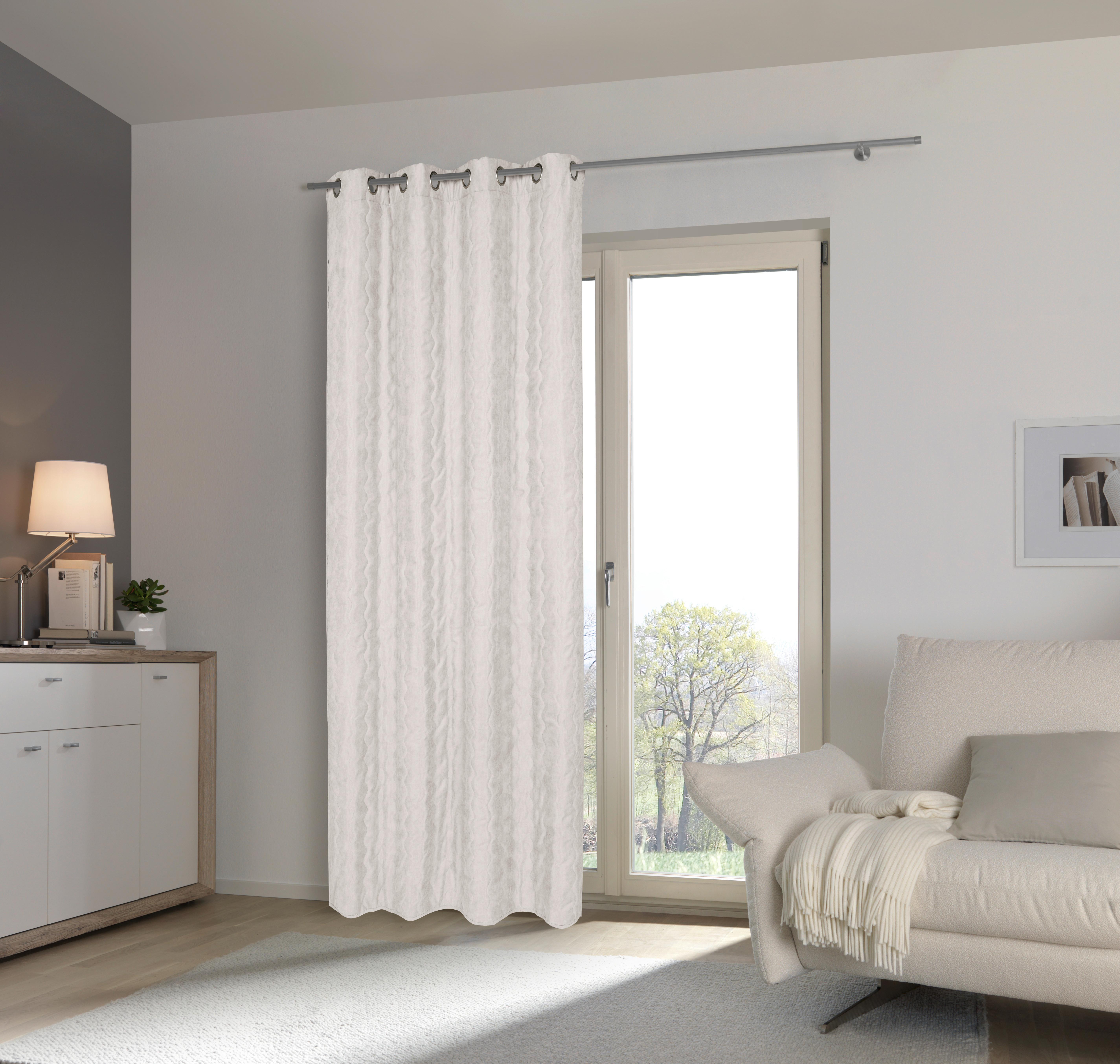 ZASŁONA NA PRZELOTKACH 299 - kolor naturalny, Basics, tkanina (140/245cm) - Esposa