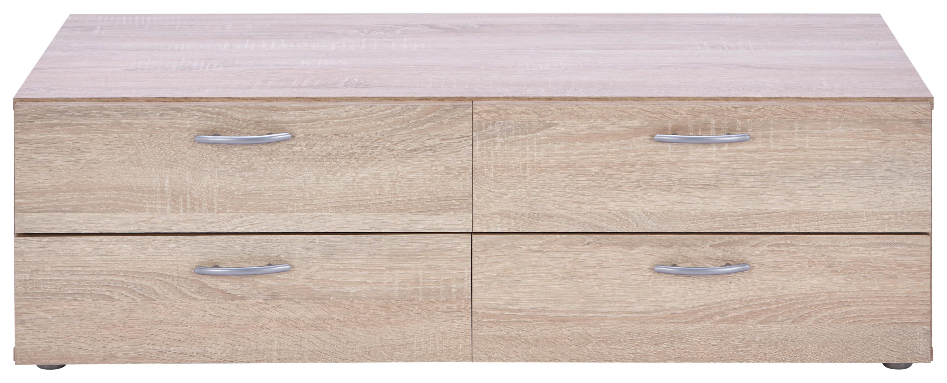 Schubladenbox Basic in Sonoma Eiche - Sonoma Eiche, KONVENTIONELL, Holzwerkstoff (110,7/35/51,9cm) - Based