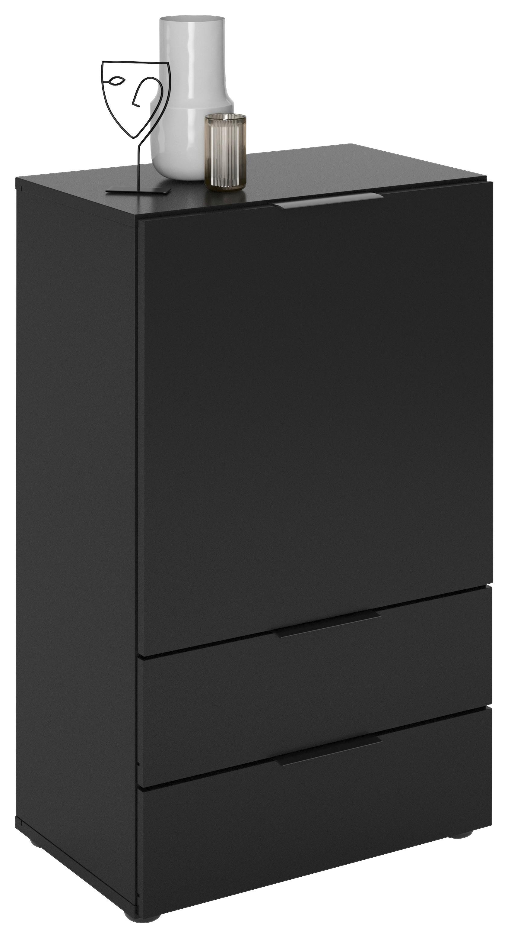 Kommode in Schwarz - Schwarz, MODERN, Holzwerkstoff (50/81/32cm) - Mömax