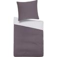 Bettwäsche Belinda ca. 155x220cm - Anthrazit/Hellgrau, Textil (155/220cm) - PREMIUM LIVING