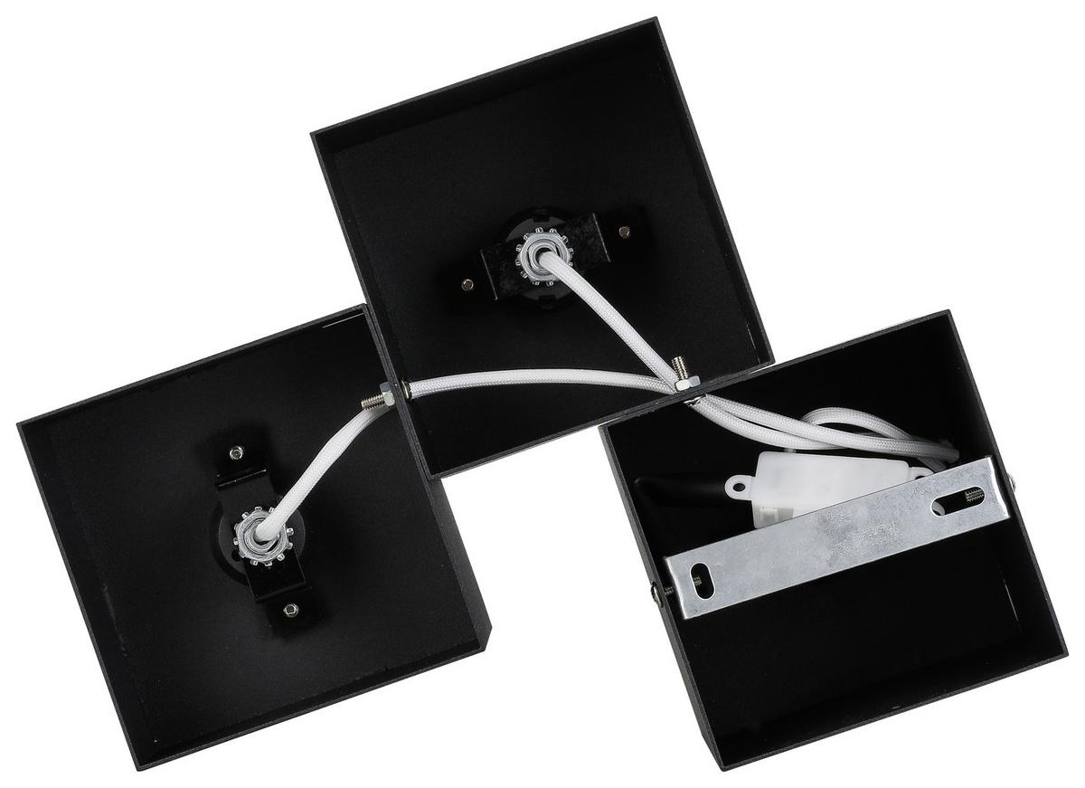 Plafonieră Denisa - negru, Modern, metal (25/20/15cm) - Modern Living