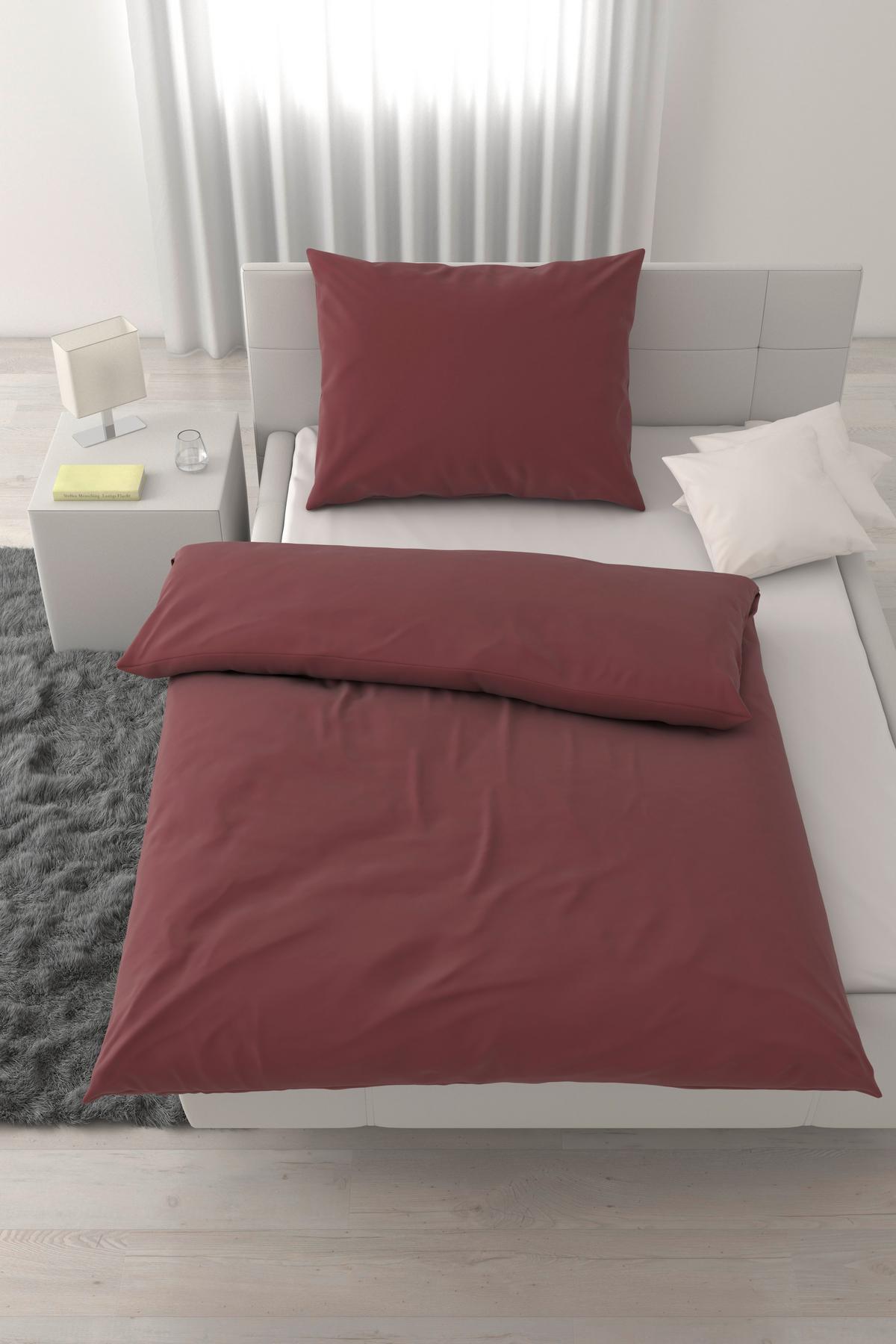 Ágyneműhuzat-garnitúra Elena - vörösesbarna, Modern, textil (140/200cm) - Mömax