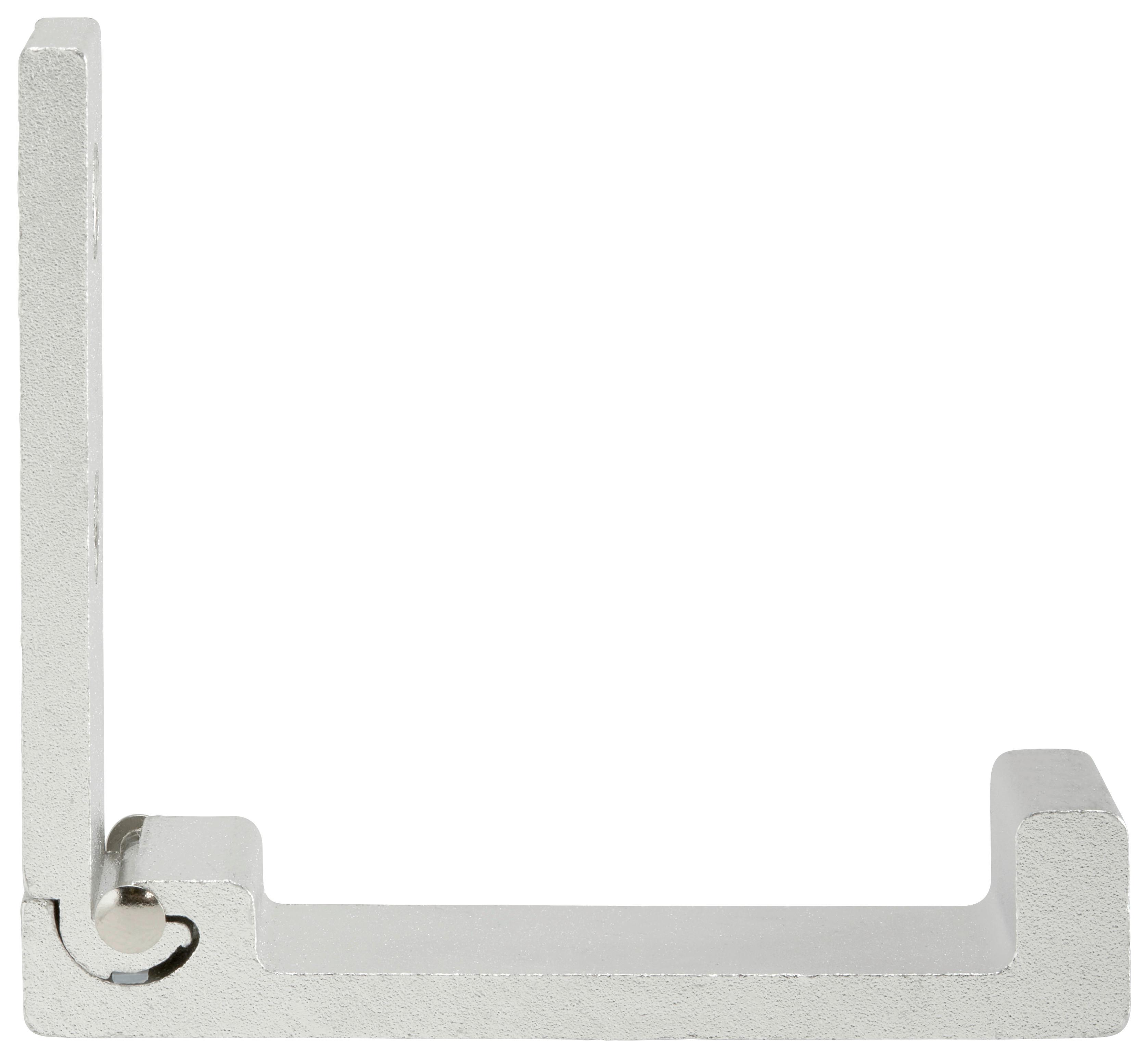 Garderobenhaken Max aus Metall - Silberfarben, Metall (3/8/2cm) - Mömax