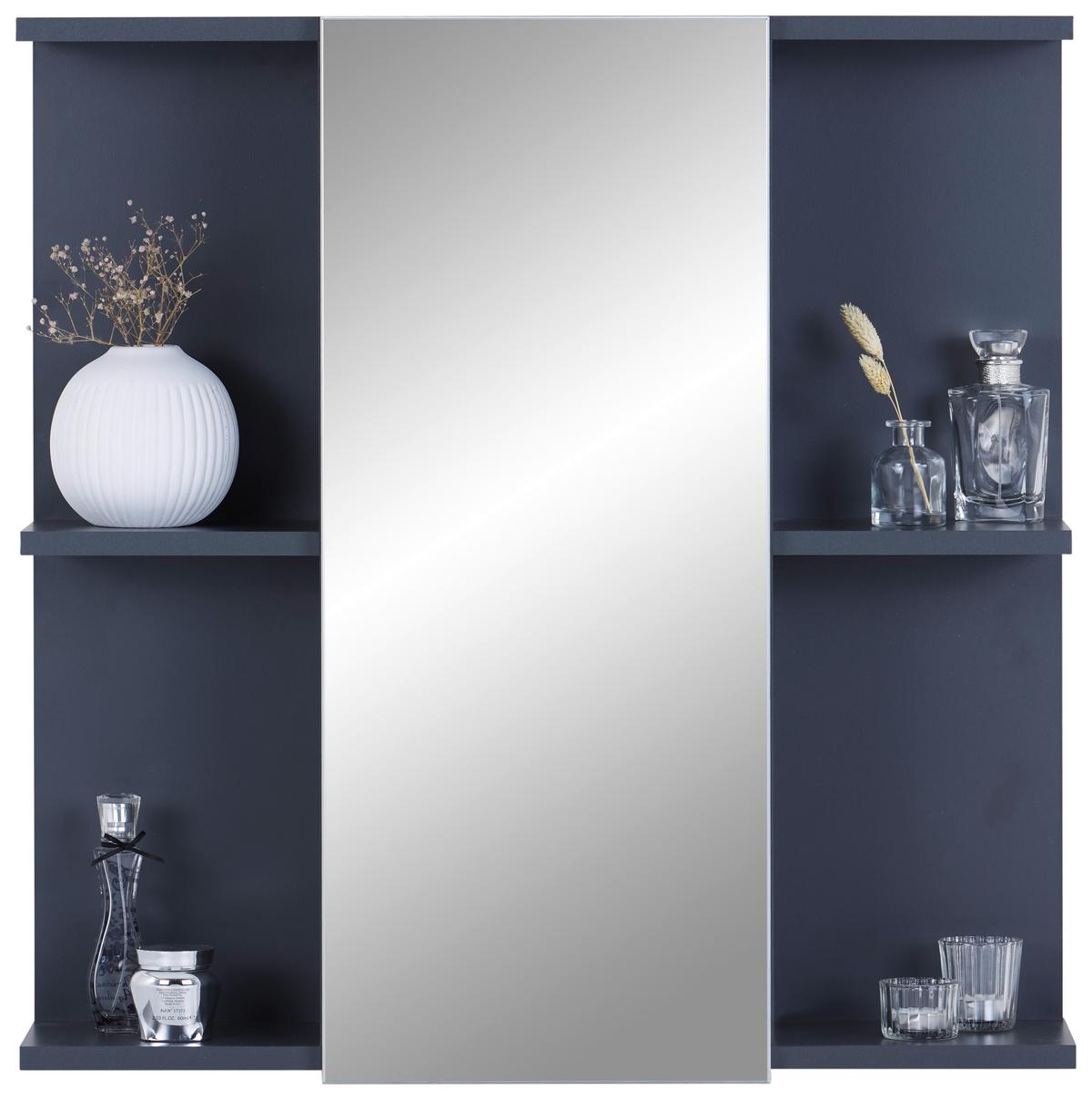 Omara Z Ogledalom Pearl New - bela/antracit, Konvencionalno, steklo/leseni material (70/71/23cm)