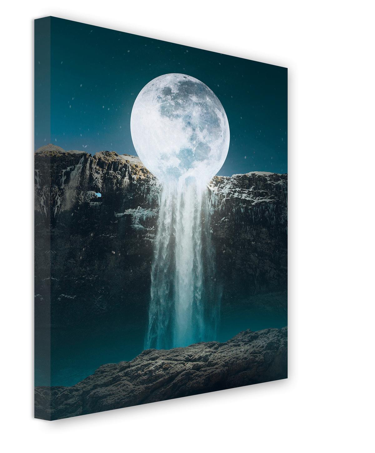 Bild Gento ca. 70x100cm - Weiß/Dunkelblau, Holzwerkstoff/Textil (70/100cm) - Modern Living