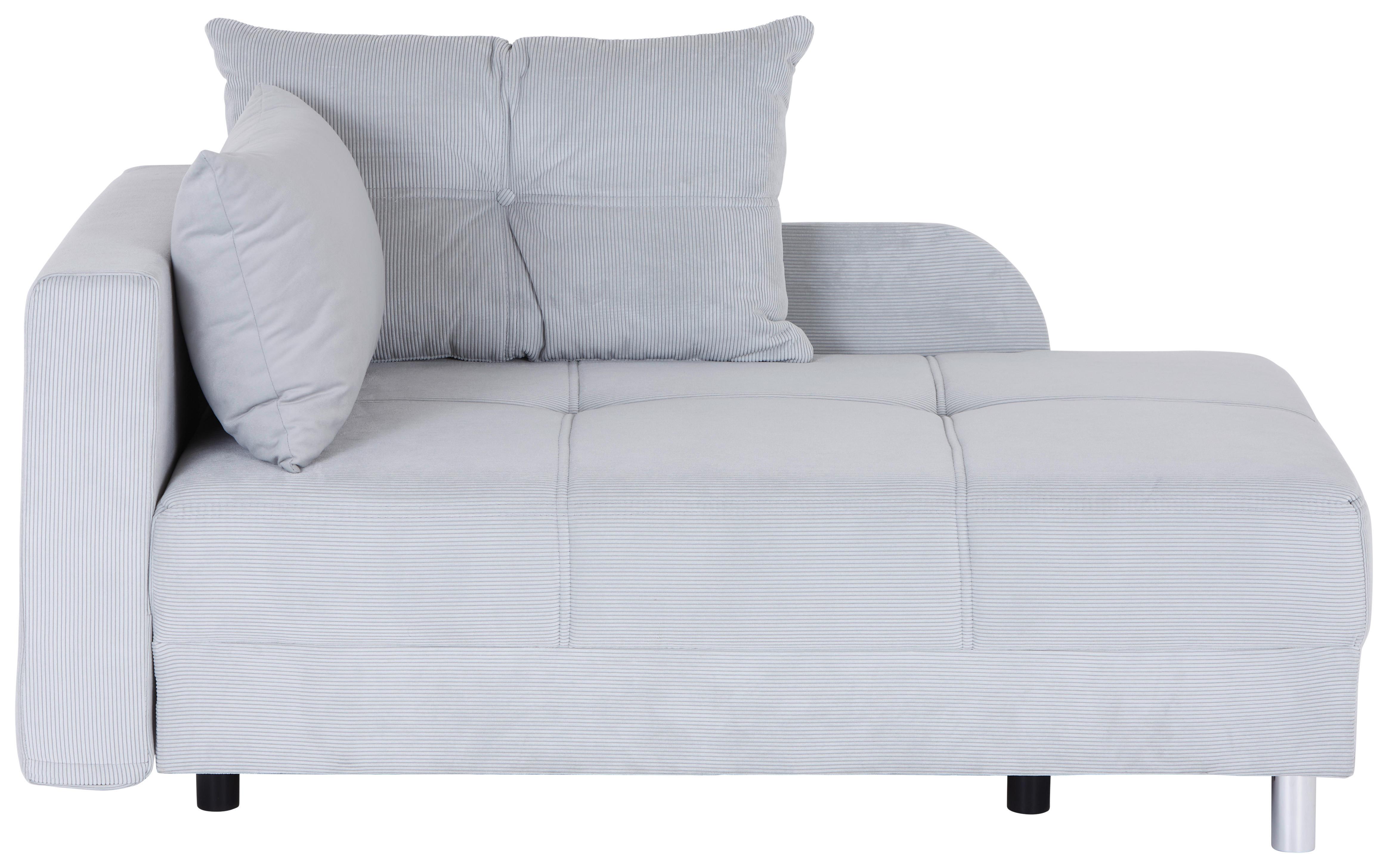 Fotelja Na Razvlačenje Nova - boja aluminijuma/svetlosiva, Osnovno, drvo/tekstil (82/66-82/145cm) - Ondega