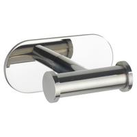 Doppelhaken Turbo in Chromfarben - Chromfarben, Modern, Metall (10/4,5/6,5cm) - Mömax