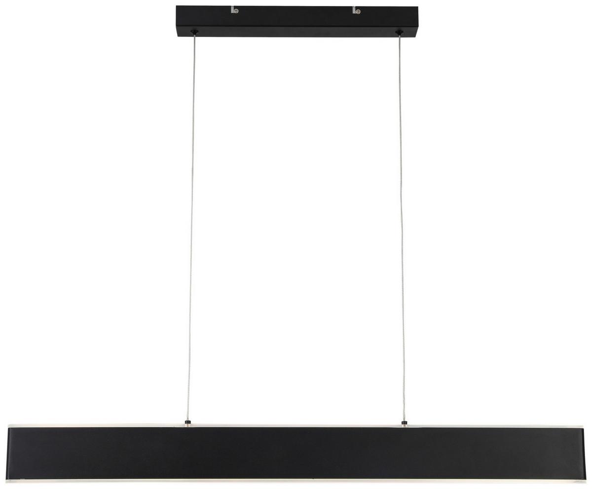 Led Függőlámpa Saki - fekete, Modern, műanyag/fém (90cm) - Premium Living