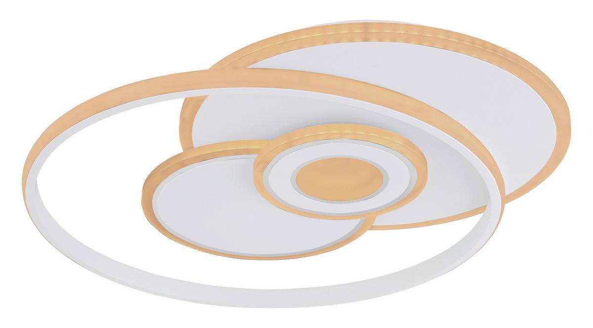 LED-DECKENLEUCHTE 48442-50  RODERICK - Chromfarben/Weiss, Design, Kunststoff/Metall (54,5/46/6cm) - Globo