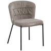Stuhl Emily Grau - Schwarz/Grau, LIFESTYLE, Holz/Textil (55/79/59cm) - Mömax