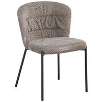 Stuhl Emily Grau - Schwarz/Grau, LIFESTYLE, Holz/Textil (55/79/59cm) - Mömax