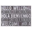 Fußmatte International Welcome - Silberfarben, MODERN, Kunststoff (40/60cm) - MÖMAX modern living