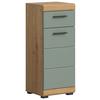 Midischrank Scout ca. 37x88x31 cm Salbeigrün - Salbeigrün/Schwarz, MODERN, Holzwerkstoff/Kunststoff (37/88/31cm) - MID.YOU