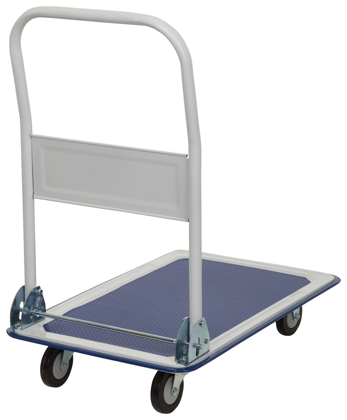 Transportni Voziček Carry, Modra, Bela - modra/bela, Basics, kovina (48/82,5/73cm) - MID.YOU