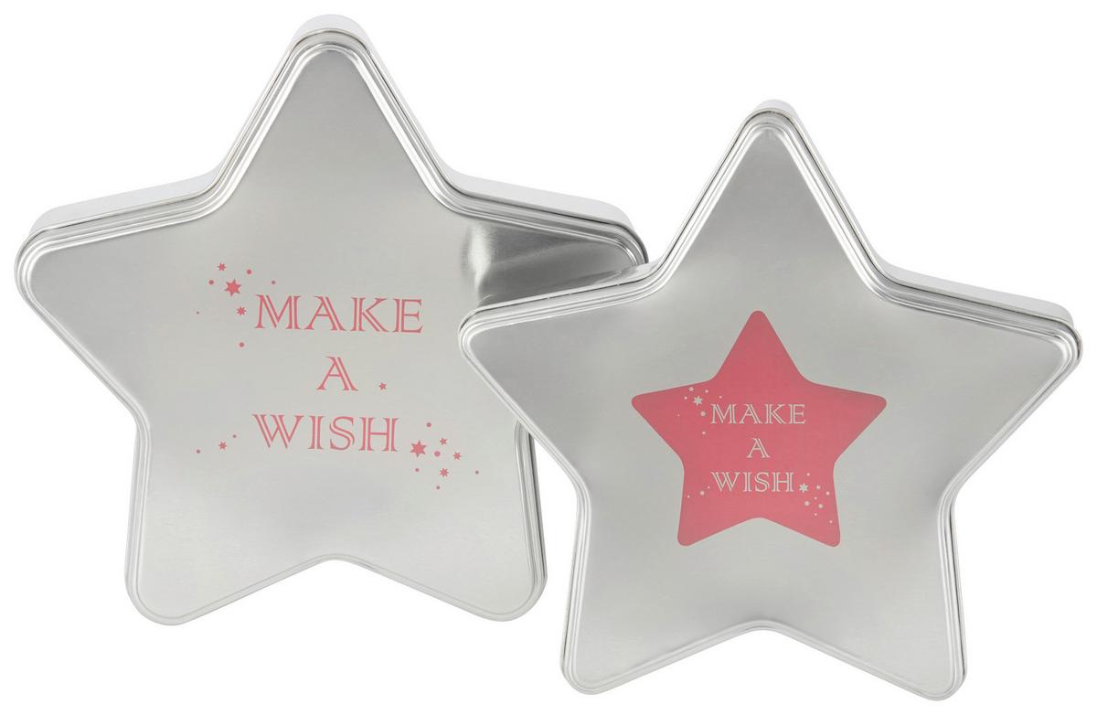 Kekszesdoboz-szett Wish - pink/ezüstszínű, fém - Modern Living