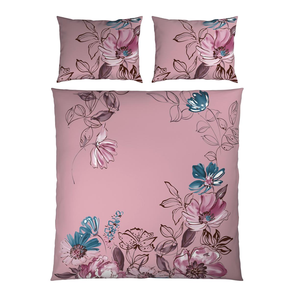 Bettwäsche Toulon XXL Mauve ca. 200x220cm - Mauve, MODERN, Textil (200/220cm) - Mömax