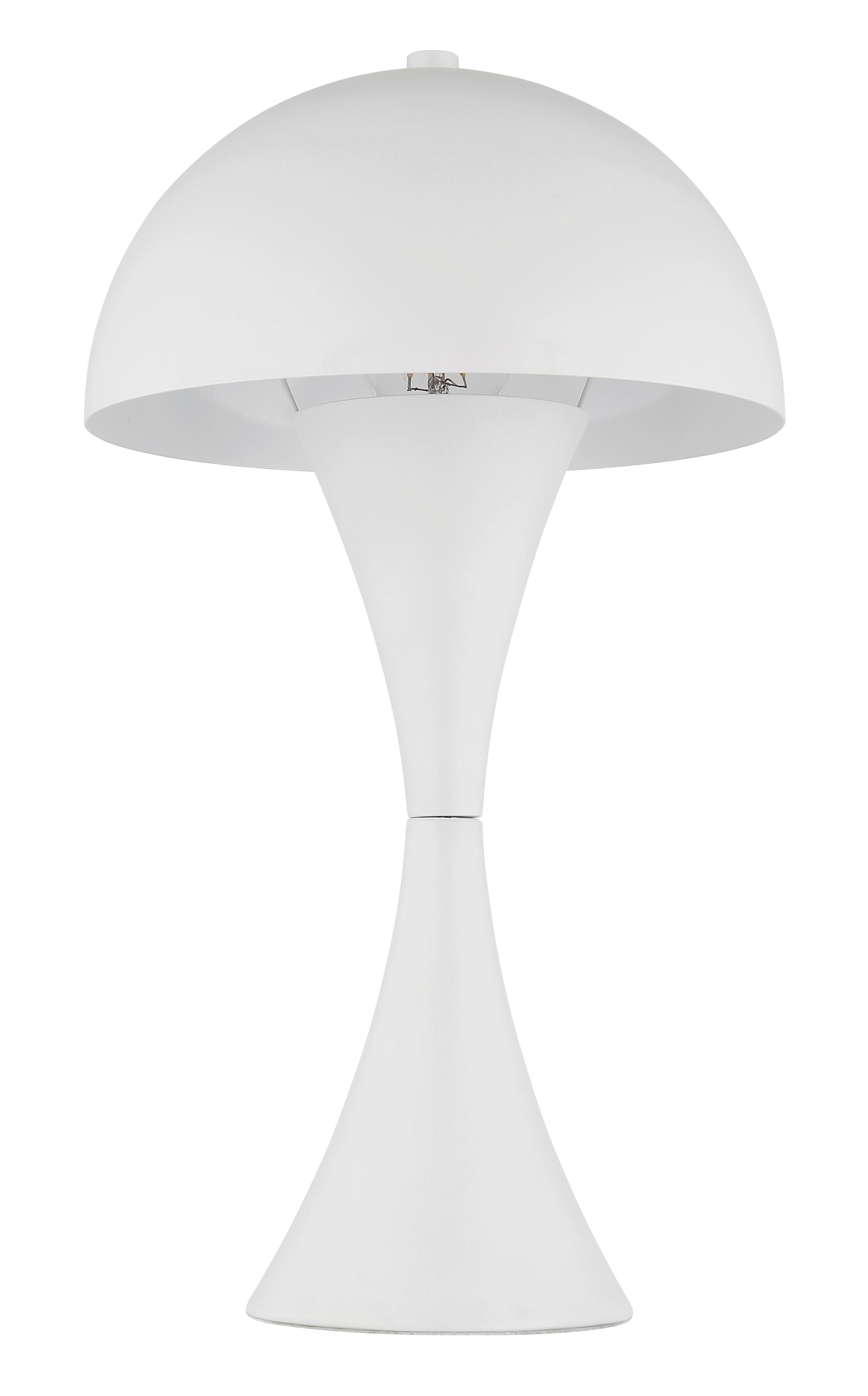 TISCHLEUCHTE 21028W - Weiss, Design, Kunststoff/Metall (20/36,1cm) - Globo