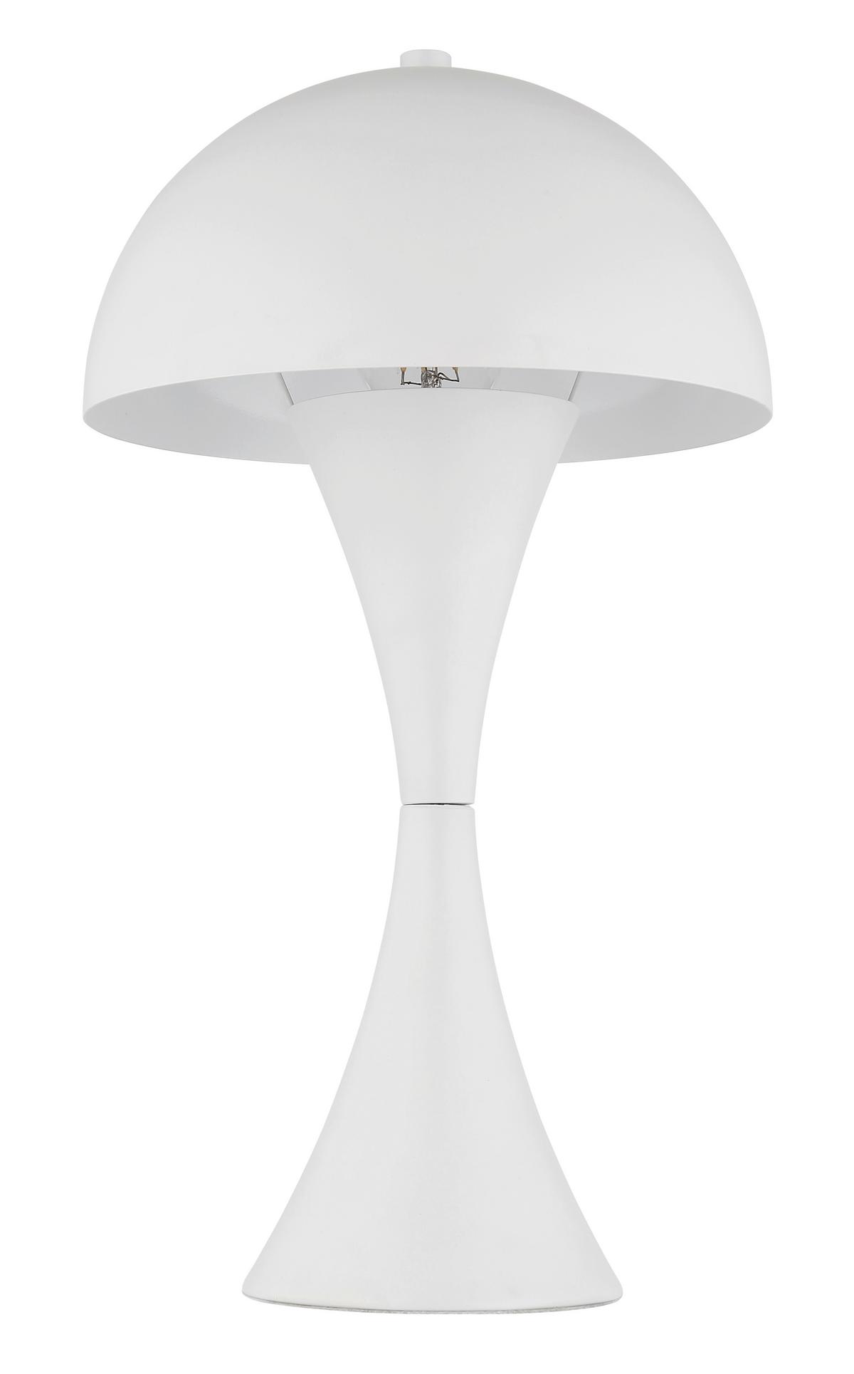TISCHLEUCHTE 21028W - Weiss, Design, Kunststoff/Metall (20/36,1cm) - Globo