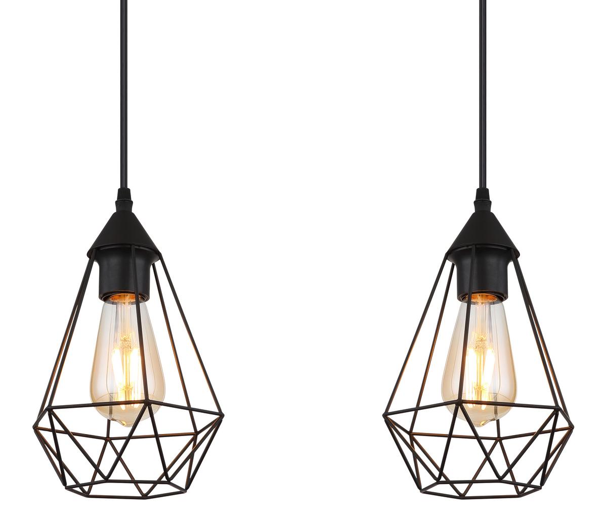 Viseča Svetilka 15745-3h Zachary - črna, Design, kovina/tekstil (79/17/120cm) - Globo
