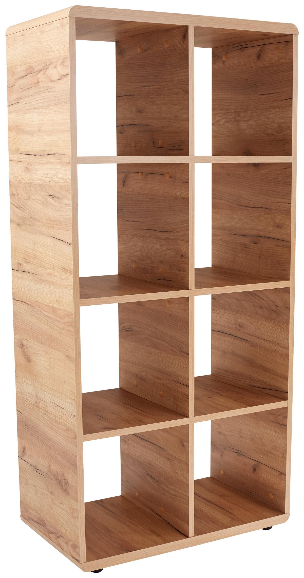 Etajeră Fontana FTR01 - culoare lemn stejar, Modern, material pe bază de lemn (73,2/145/35cm) - Modern Living