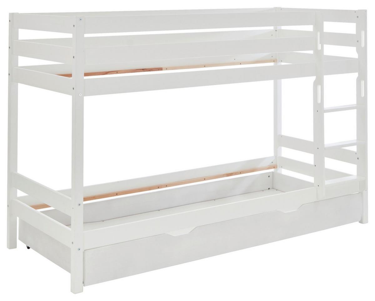 Pograd Lupo 2, Bela, 2x 90x200 - bela, Konvencionalno, les (90/200cm)