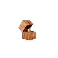 LAMPA STOŁOWA 514110130 TREASURE - kolor naturalny, Trend, drewno (12/16/12cm) - Trio Leuchten