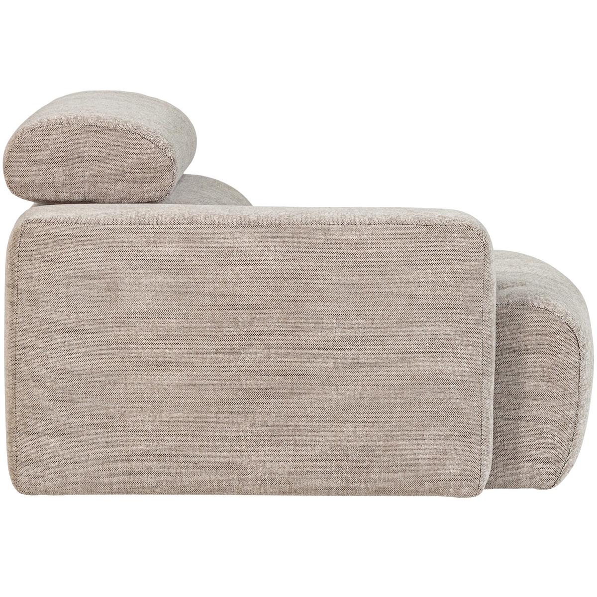 Sofaelement Novi Naturfarben B: 109cm - Schwarz/Naturfarben, Design, Kunststoff/Textil (109/86/113cm) - Livetastic