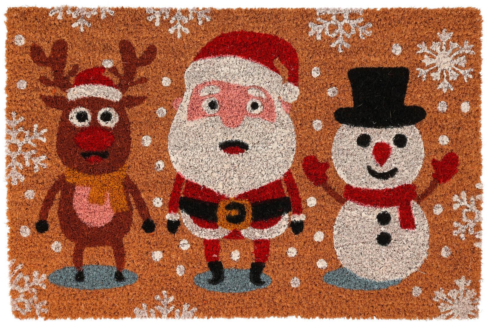 Lábtörlő Xmas 39/59 - természetes anyagok (39/59cm)