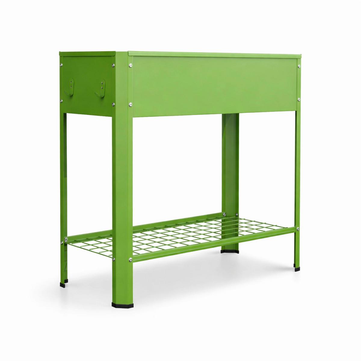 Hochbeet Vcm Hochbeet "balora Xl" - Grün, Modern, Metall (80/80/35cm)