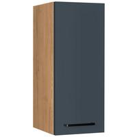 Küchenoberschrank Easytouch Blau - Blau/Eichefarben, MODERN, Holzwerkstoff/Metall (30/72/35cm) - Nobilia