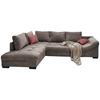HÖRNSOFFA ALVITO - brun/korall, Design, trä/textil (202/298cm) - P & B