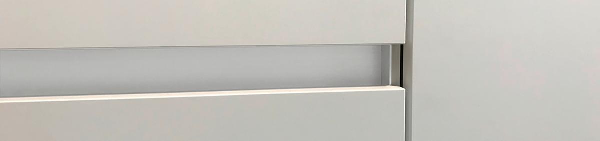 Küchenblock mit Geräten ca. 340 cm Graphitfarben - Eichefarben/Graphitfarben, Trend, Holzwerkstoff/Metall (340cm) - Impuls